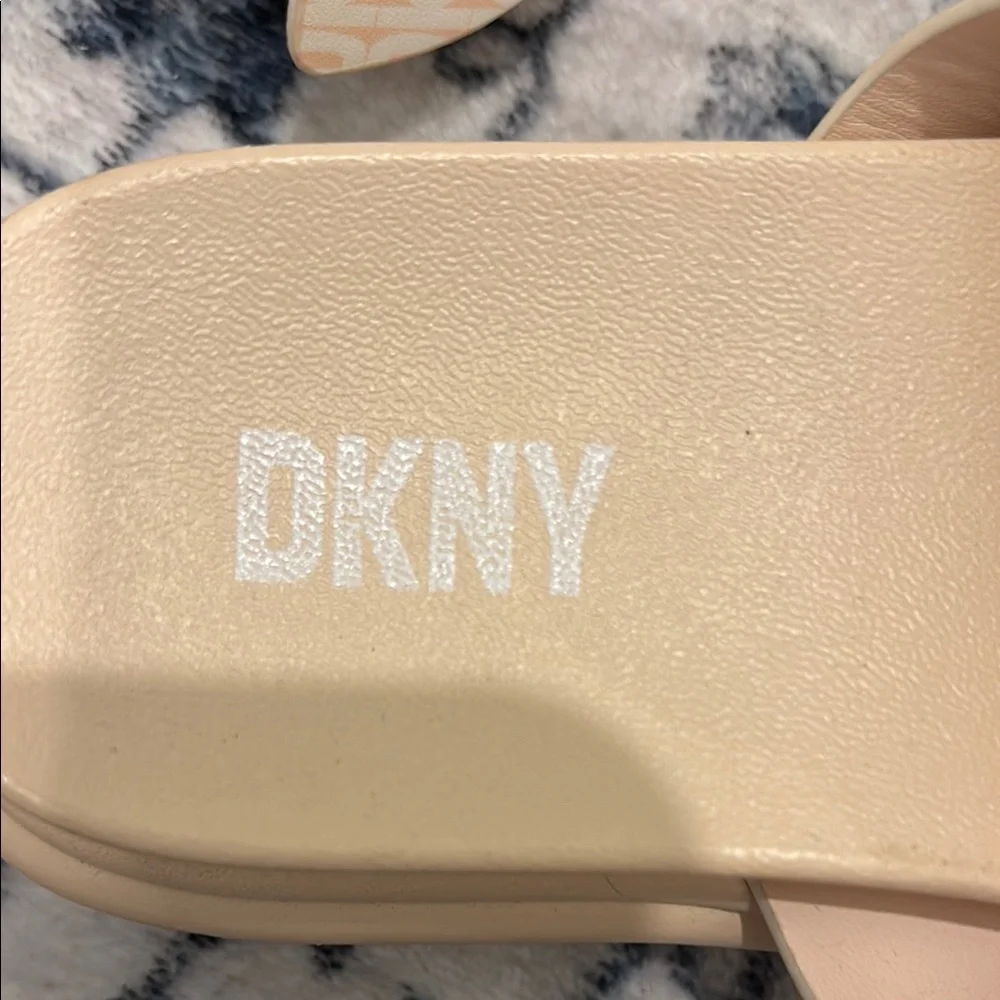 Girls' DKNY Girls Lucile Two Strap Sandals Gold Buckles